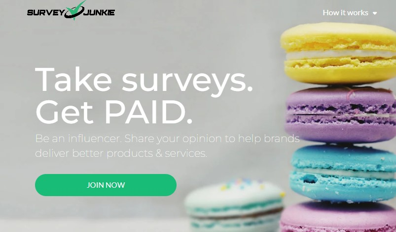 Survey Junkie pays you points you can redeem for cash or gift cards.